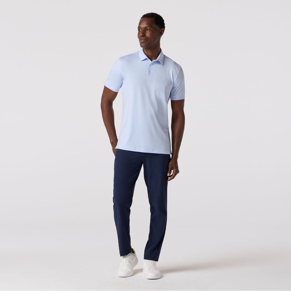 Mizzen+Main Versa SS Polo Sky Solid New with Tags - Picture 2 of 8